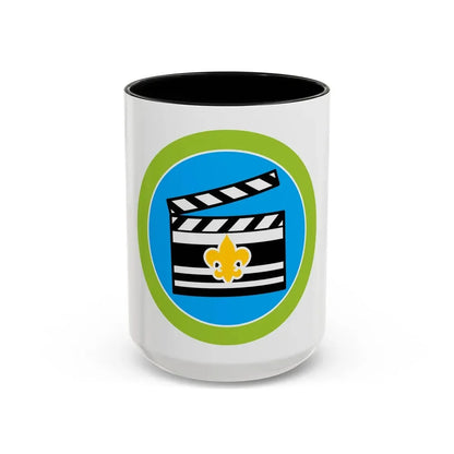 Moviemaking (Boy Scout Merit Badge) Accent Coffee Mug 15oz Black - Go Mug Yourself