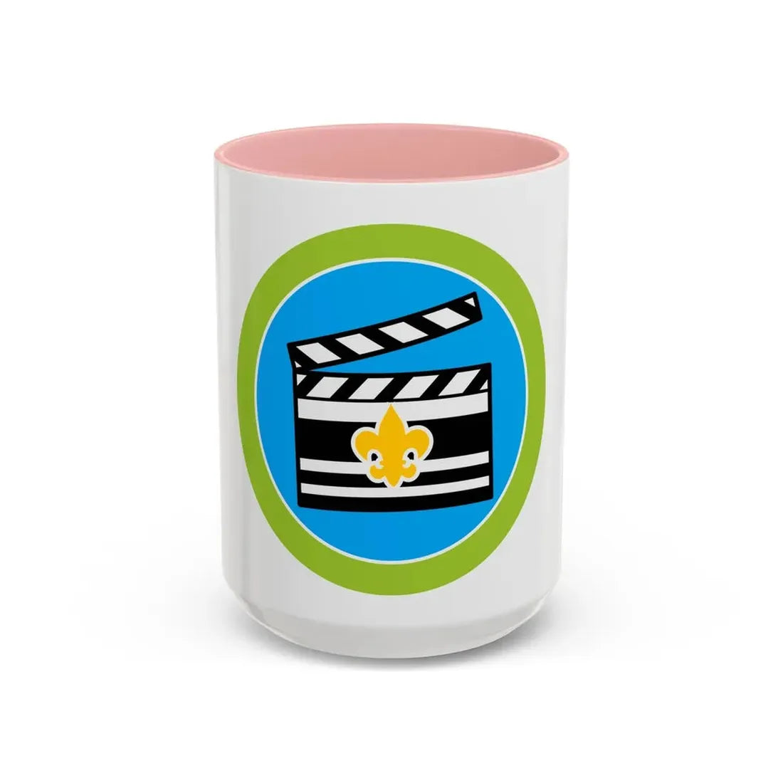 Moviemaking (Boy Scout Merit Badge) Accent Coffee Mug 15oz Pink - Go Mug Yourself