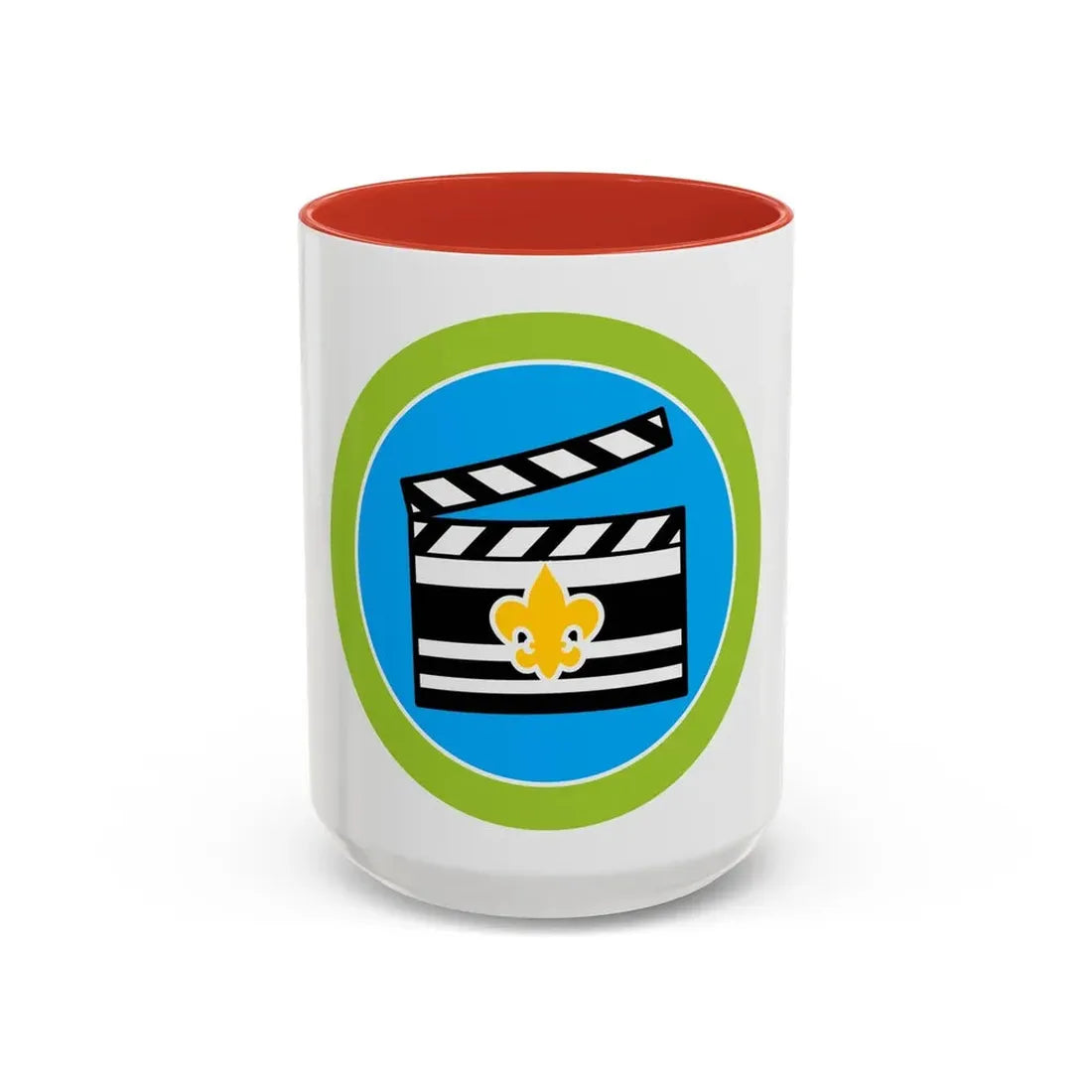 Moviemaking (Boy Scout Merit Badge) Accent Coffee Mug 15oz Red - Go Mug Yourself