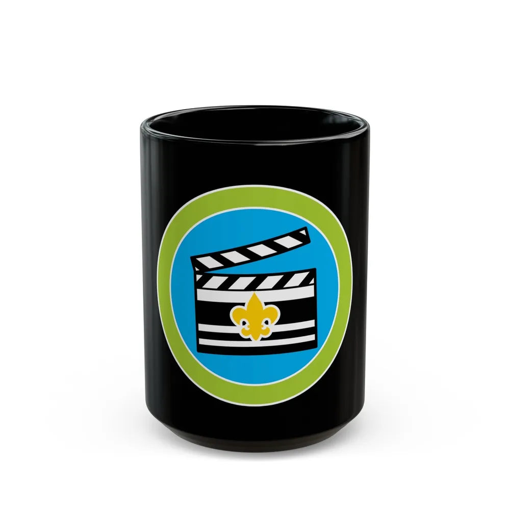 Moviemaking (Boy Scout Merit Badge) Black Coffee Mug-15oz-Go Mug Yourself