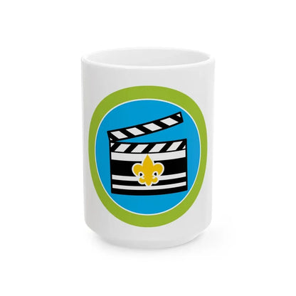 Moviemaking (Boy Scout Merit Badge) White Coffee Mug 15oz - Go Mug Yourself