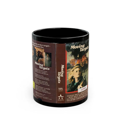 MOVING TARGETS (VHS COVER) - Black Coffee Mug-11oz-Go Mug Yourself