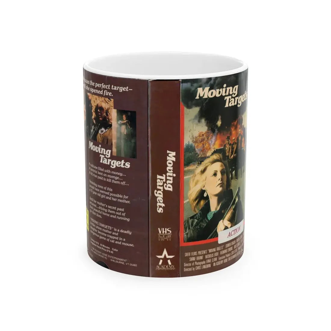 MOVING TARGETS (VHS COVER) - White Coffee Mug 11oz - Go Mug Yourself