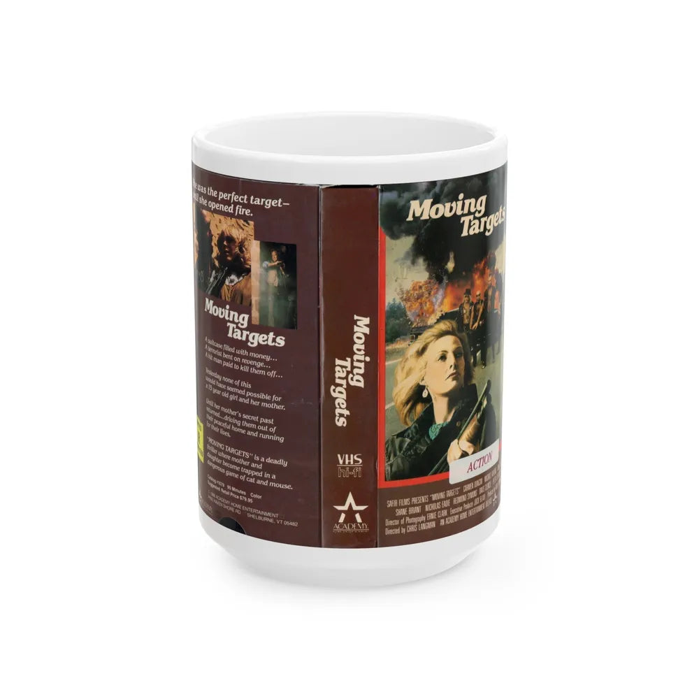 MOVING TARGETS (VHS COVER) - White Coffee Mug-15oz-Go Mug Yourself