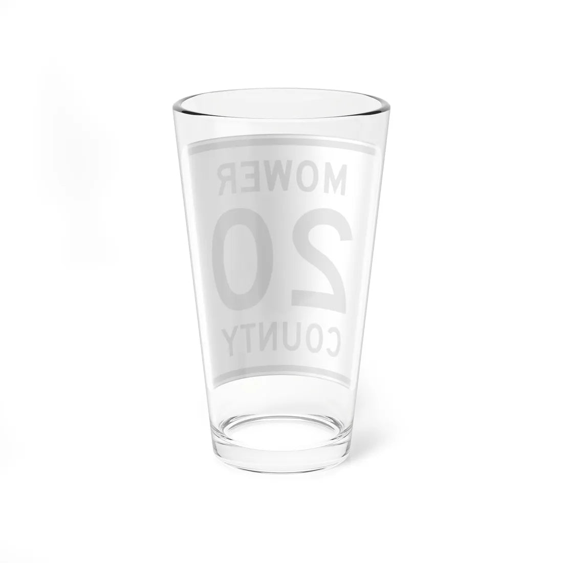 Mower County Route 20 MN (Minnesota) (Road Sign) Pint Glass 16oz - Go Mug Yourself