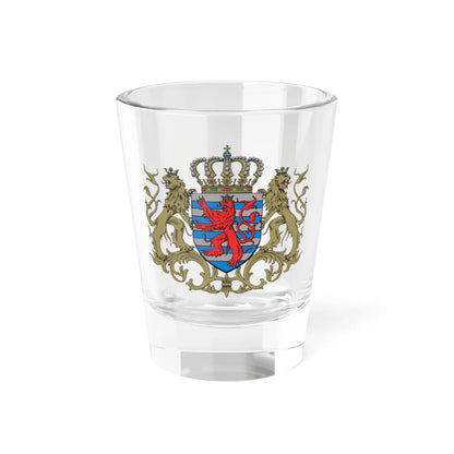 Moyennes armoiries du Grand-Duché de Luxembourg (Luxembourg) (Coat of Arms) Shot Glass 1.5oz 1.5oz - Go Mug Yourself
