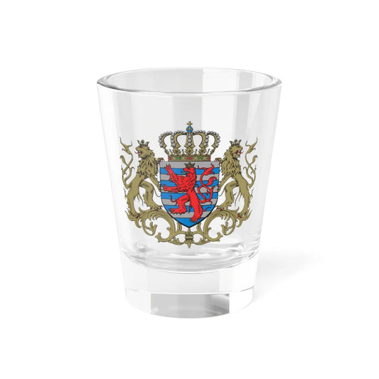 Moyennes armoiries du Grand-Duché de Luxembourg (Luxembourg) (Coat of Arms) Shot Glass 1.5oz 1.5oz - Go Mug Yourself