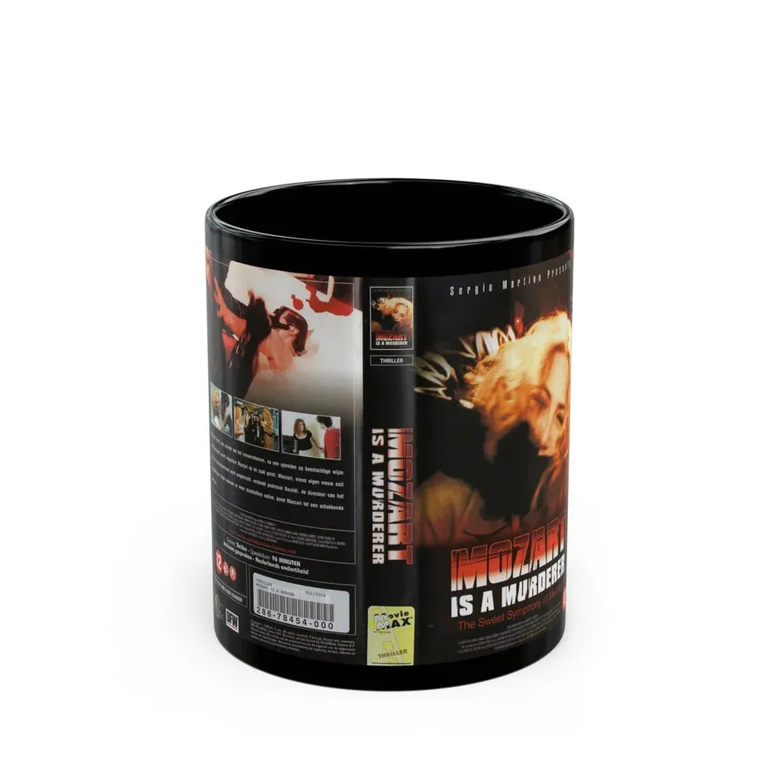 MOZART IS A MURDERER (VHS COVER) - Black Coffee Mug 11oz - Go Mug Yourself