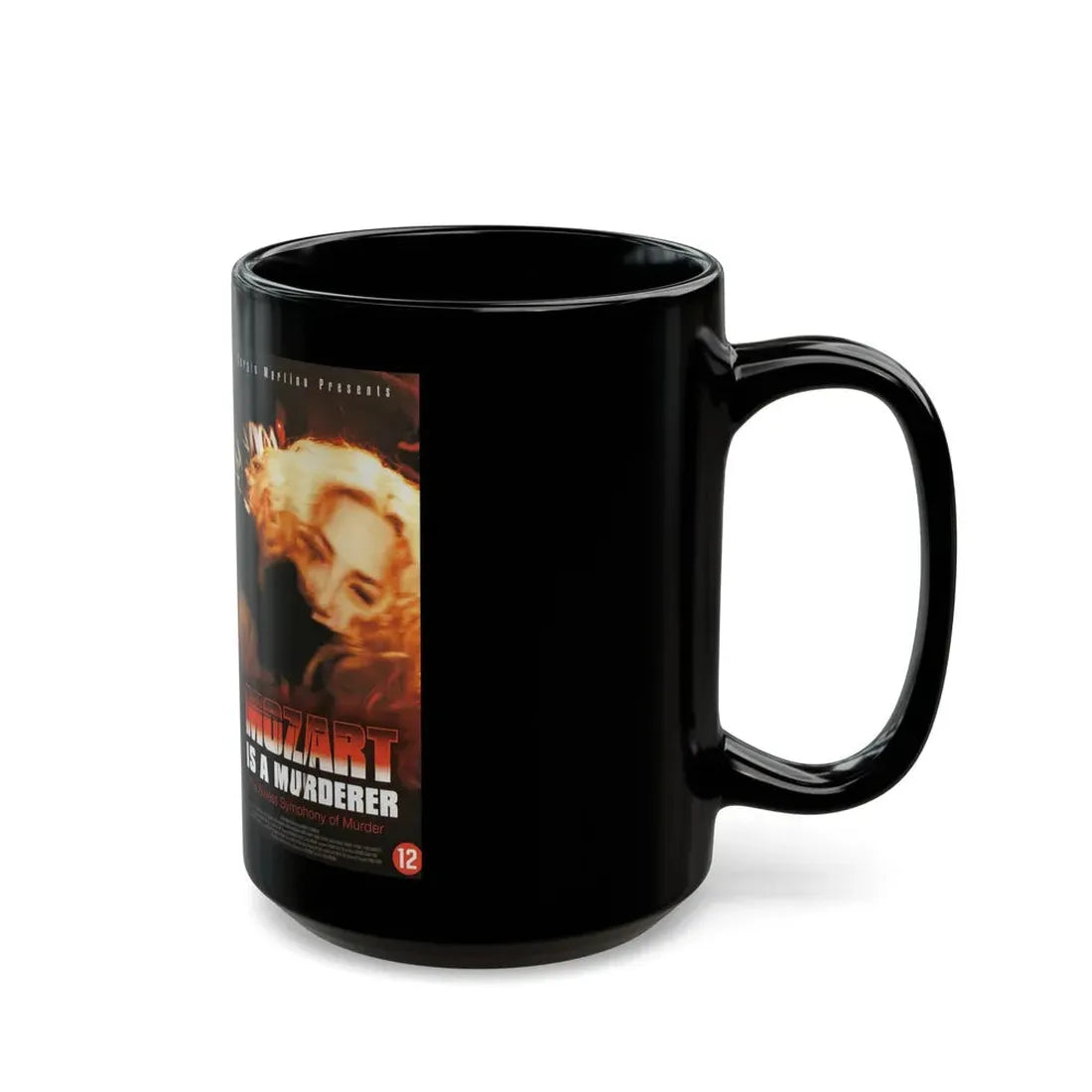 MOZART IS A MURDERER (VHS COVER) - Black Coffee Mug - Go Mug Yourself