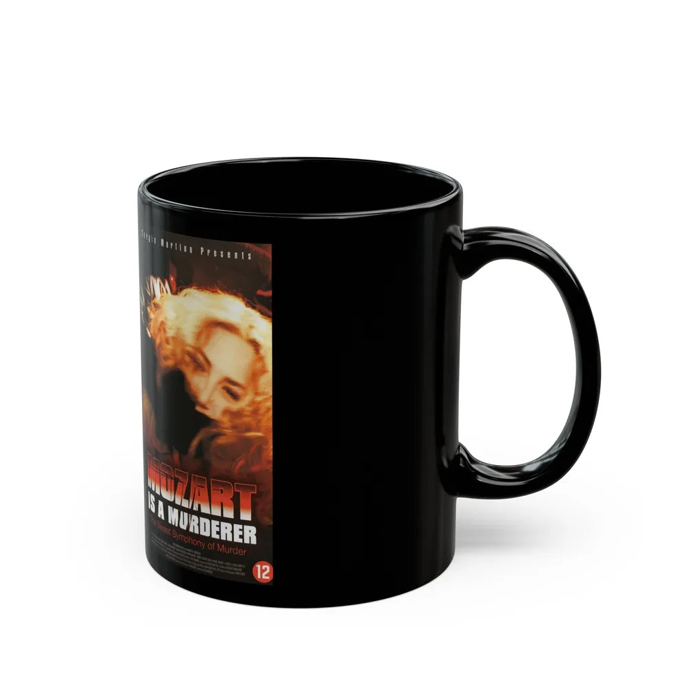 MOZART IS A MURDERER (VHS COVER) - Black Coffee Mug-Go Mug Yourself