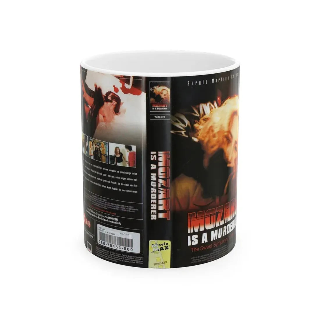 MOZART IS A MURDERER (VHS COVER) - White Coffee Mug 11oz - Go Mug Yourself