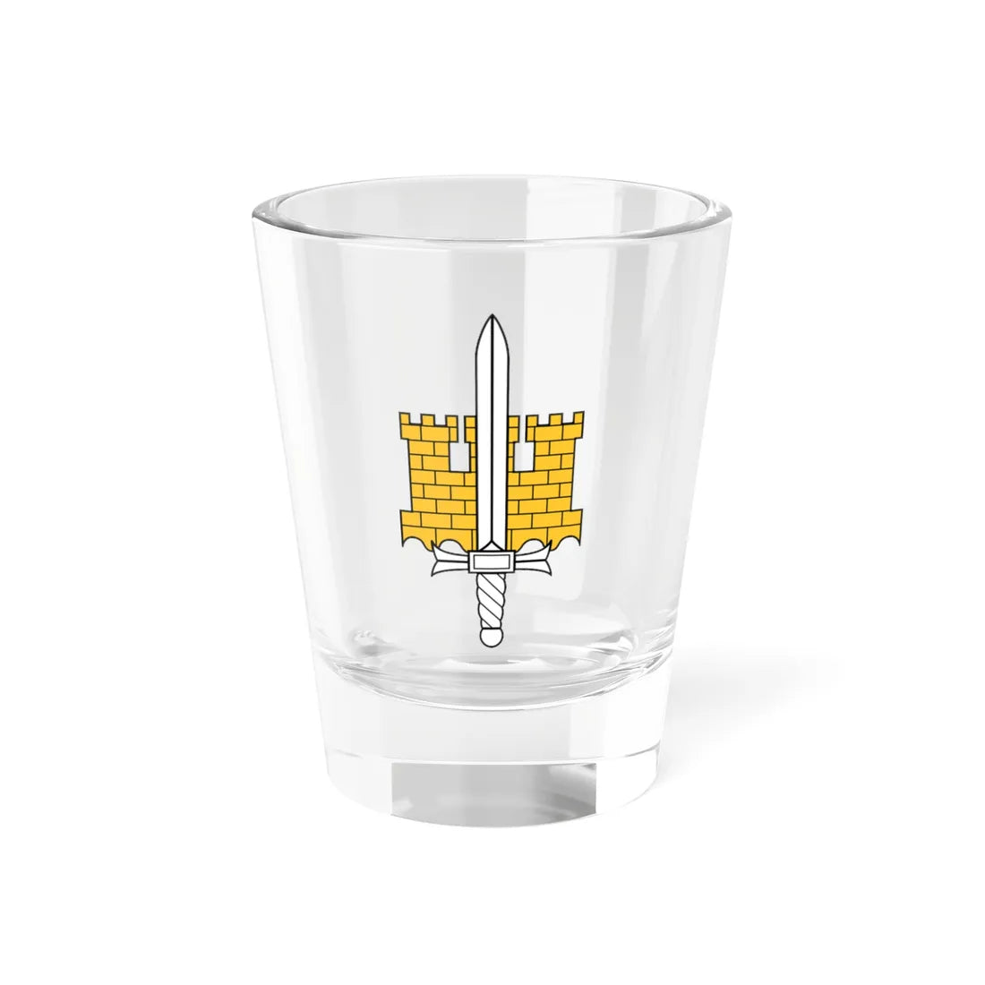MpKK joukko-osastotunnus (Finland) (Coat of Arms) Shot Glass 1.5oz 1.5oz - Go Mug Yourself