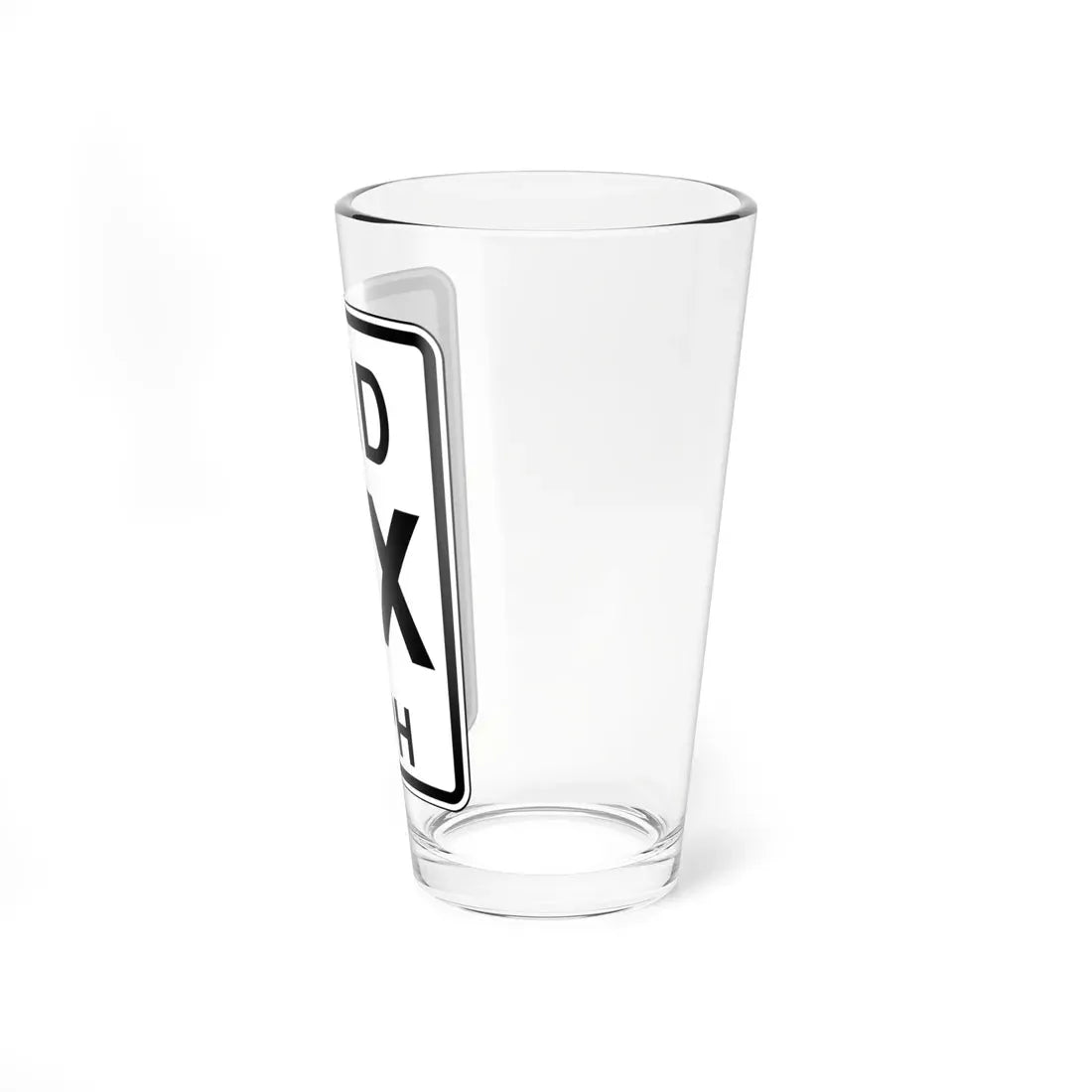 MPR Delaware R2-1-DE (Delaware) (Road Sign) Pint Glass 16oz - Go Mug Yourself