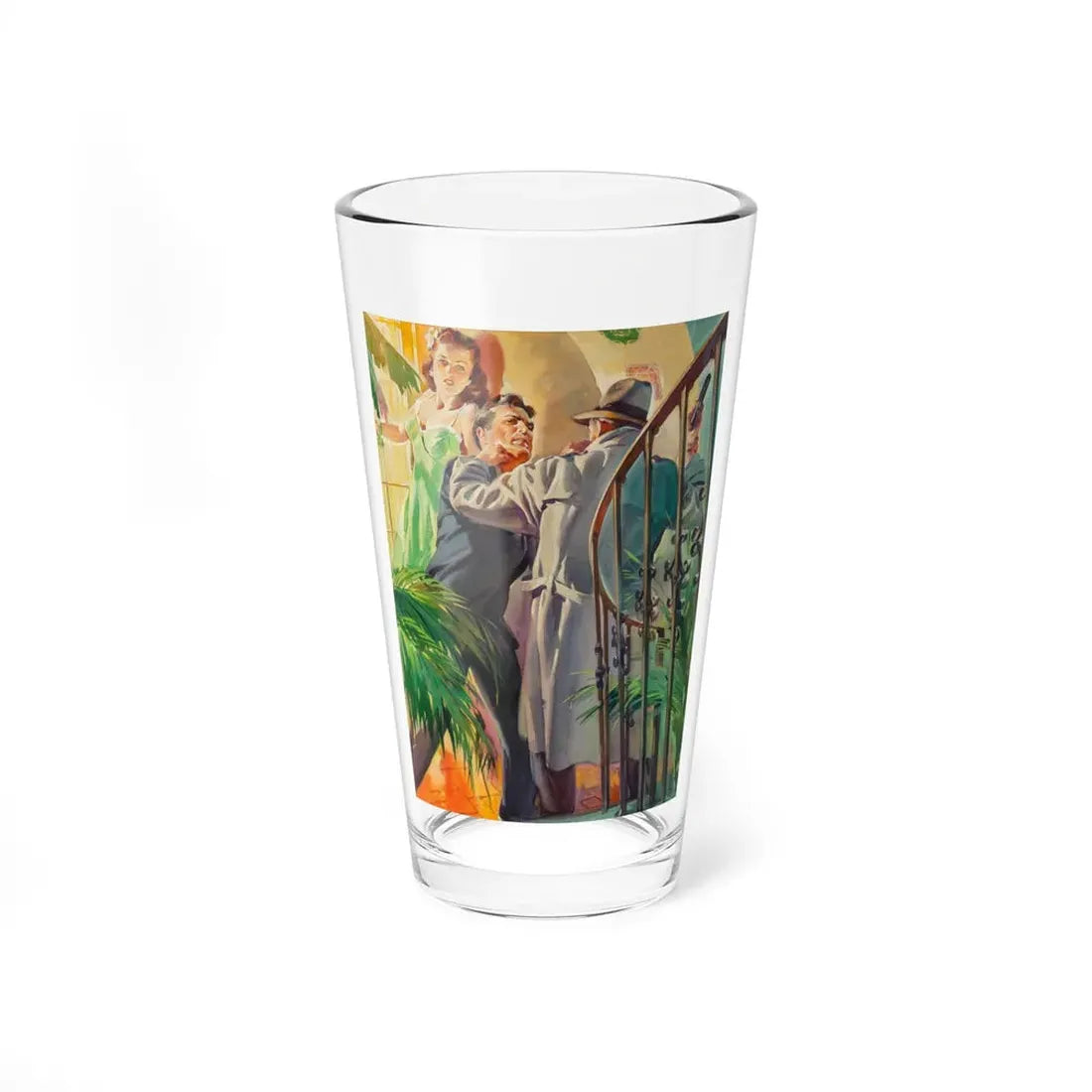 Mr. Angel Comes (Magazine Illustration) Pint Glass 16oz 16oz - Go Mug Yourself