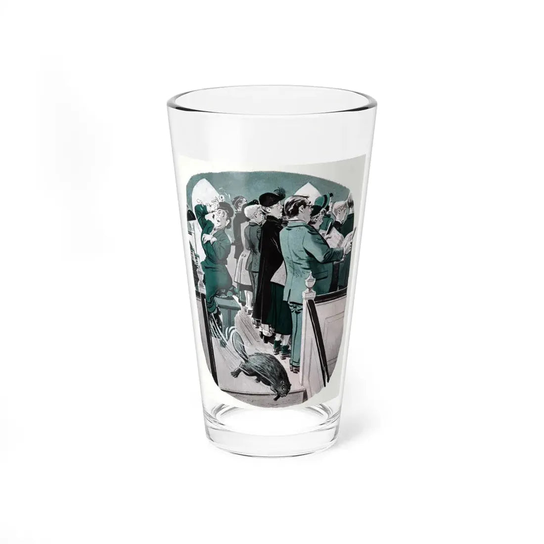 Mr Busby, Collier's, December 24, 1949 (Magazine Illustration) Pint Glass 16oz 16oz - Go Mug Yourself