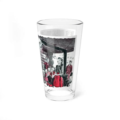 Mr. Dodd's Rainbow, This Week Magazine, March 18, 1956 (Magazine Illustration) Pint Glass 16oz - Go Mug Yourself