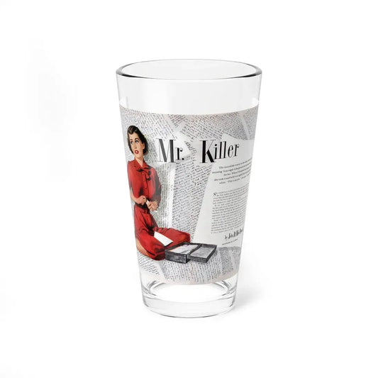 Mr. Killer, Today's Woman, January 1952 (Magazine Illustration) Pint Glass 16oz 16oz - Go Mug Yourself