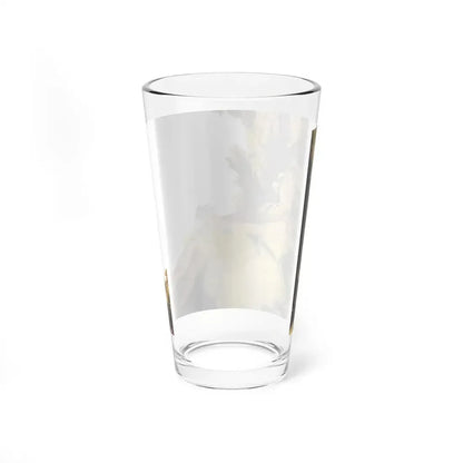 Mr. Maugham Himself (1), The Literary Guild Review, December 1954 (Magazine Illustration) Pint Glass 16oz - Go Mug Yourself