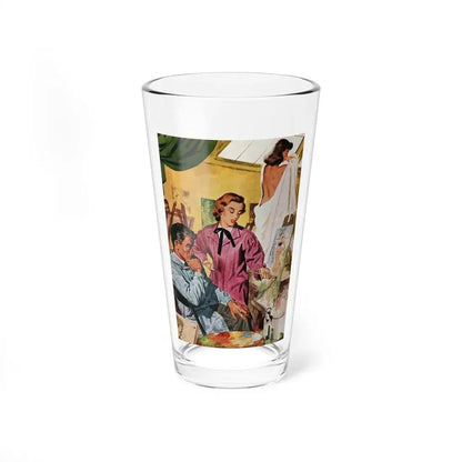 Mr. Maugham Himself (3), The Literary Guild Review, December 1954 (Magazine Illustration) Pint Glass 16oz 16oz - Go Mug Yourself