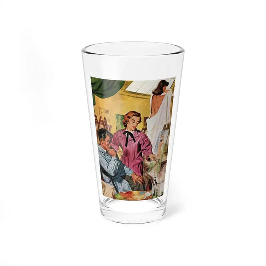 Mr. Maugham Himself (3), The Literary Guild Review, December 1954 (Magazine Illustration) Pint Glass 16oz 16oz - Go Mug Yourself