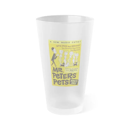 MR PETER'S PETS 1962 Movie Poster - Frosted Pint Glass 16oz Default Title - Go Mug Yourself