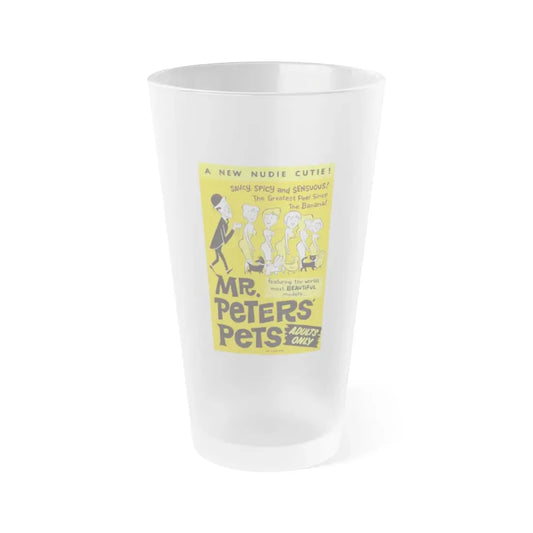 MR PETER'S PETS 1962 Movie Poster - Frosted Pint Glass 16oz Default Title - Go Mug Yourself