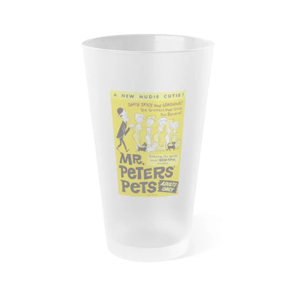 MR PETER'S PETS 1962 Movie Poster - Frosted Pint Glass 16oz-Go Mug Yourself