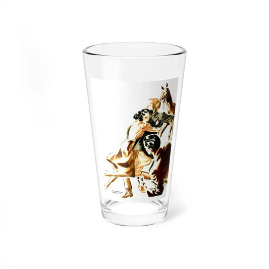 Mr. Pope's Thoroughbred, Liberty magazine, June 10, 1939 (Magazine Illustration) Pint Glass 16oz 16oz - Go Mug Yourself