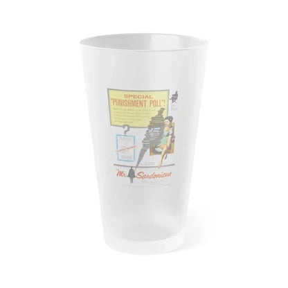 MR. SARDONICUS 1961 Movie Poster - Frosted Pint Glass 16oz Default Title - Go Mug Yourself