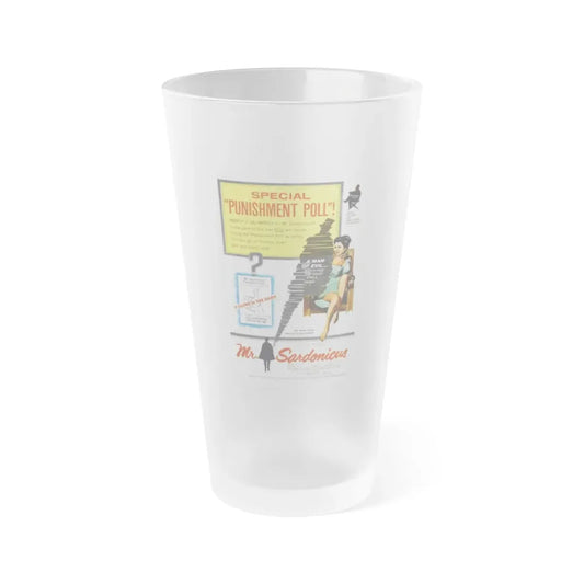MR. SARDONICUS 1961 Movie Poster - Frosted Pint Glass 16oz Default Title - Go Mug Yourself