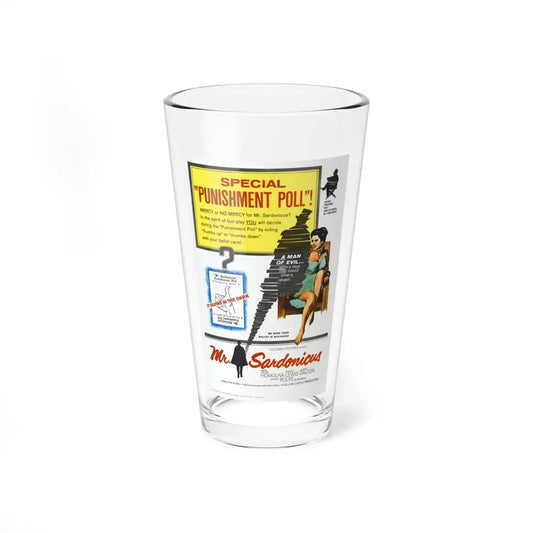 MR. SARDONICUS 1961 Movie Poster - Pint Glass 16oz 16oz - Go Mug Yourself