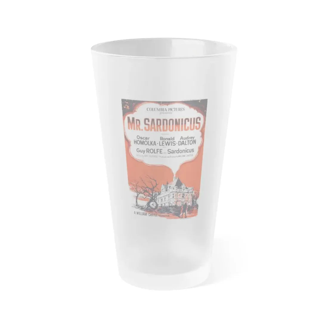 MR. SARDONICUS (2) 1961 Movie Poster - Frosted Pint Glass 16oz Default Title - Go Mug Yourself