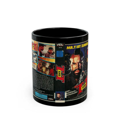 MR T T AND T (VHS COVER) - Black Coffee Mug-11oz-Go Mug Yourself