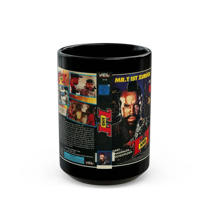 MR T T AND T (VHS COVER) - Black Coffee Mug 15oz - Go Mug Yourself