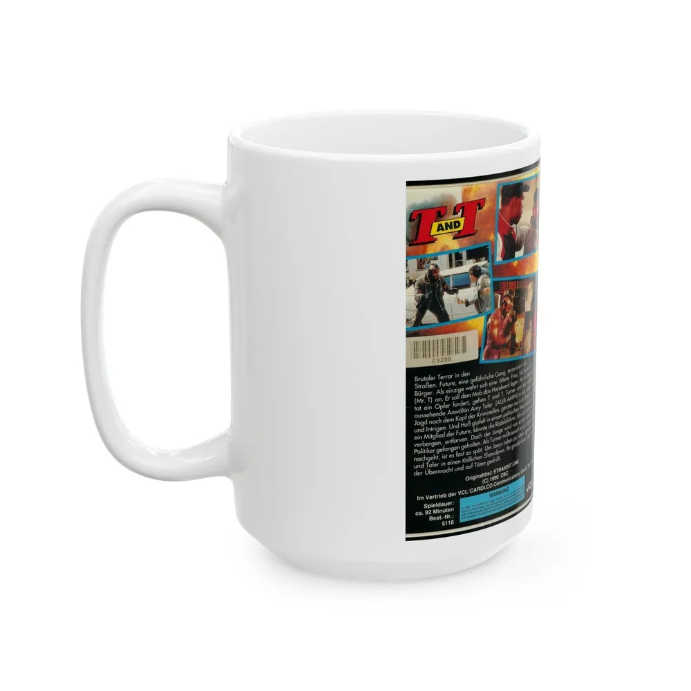 MR T T AND T (VHS COVER) - White Coffee Mug-Go Mug Yourself