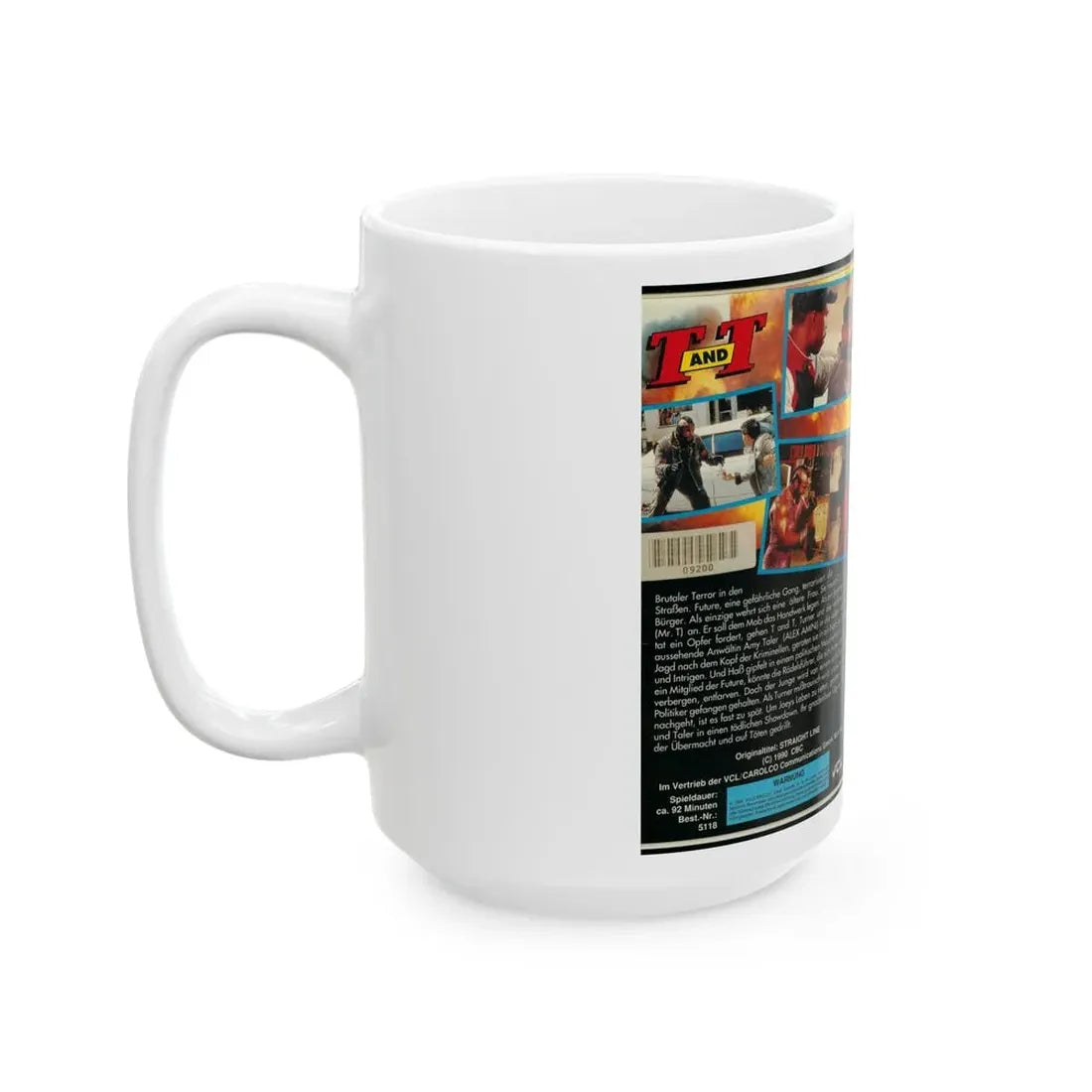 MR T T AND T (VHS COVER) - White Coffee Mug - Go Mug Yourself