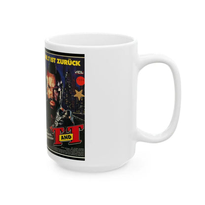 MR T T AND T (VHS COVER) - White Coffee Mug-Go Mug Yourself