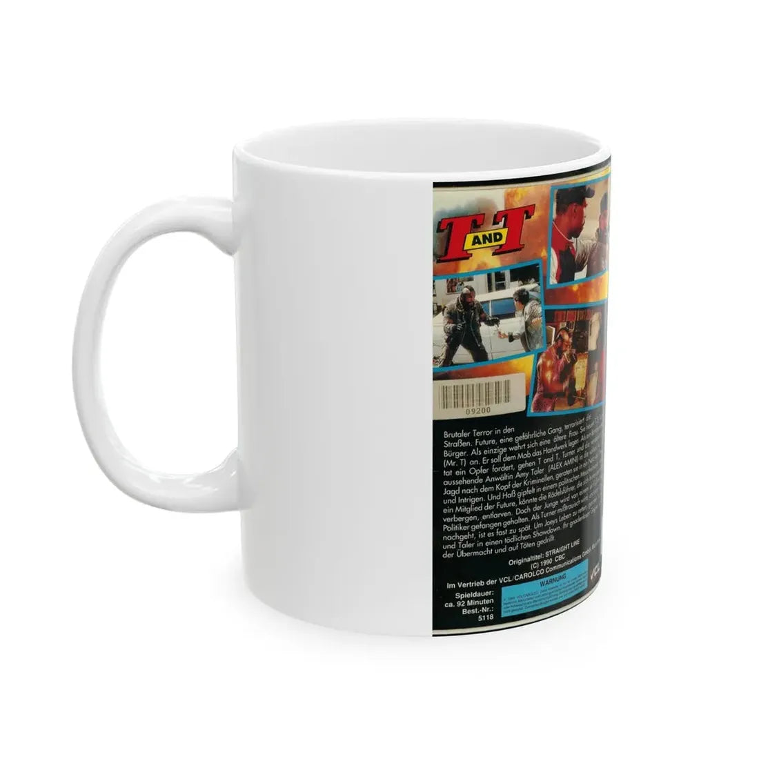 MR T T AND T (VHS COVER) - White Coffee Mug - Go Mug Yourself