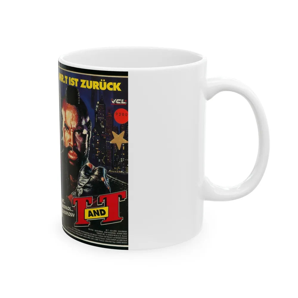 MR T T AND T (VHS COVER) - White Coffee Mug-Go Mug Yourself