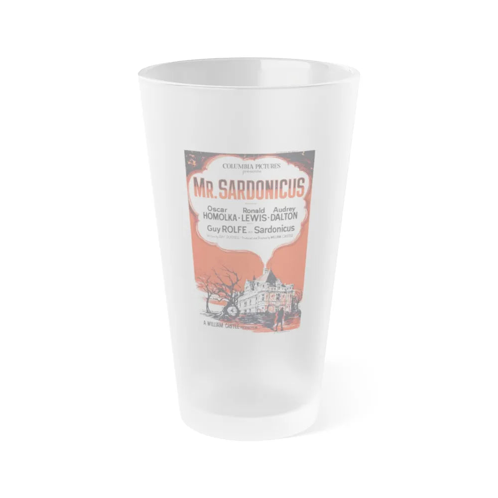 MR. SARDONICUS (2) 1961 Movie Poster - Frosted Pint Glass 16oz-Go Mug Yourself