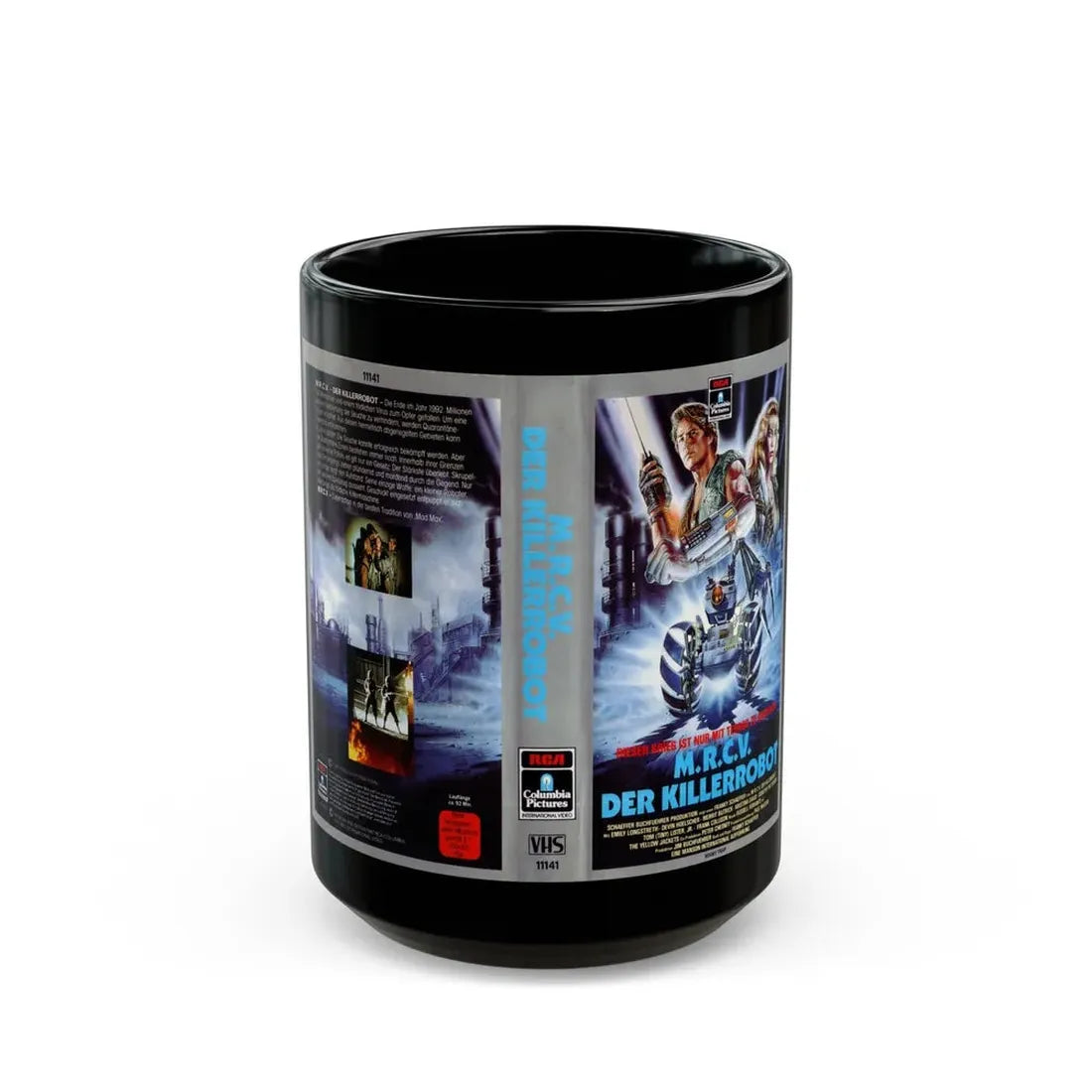 MRCV DER KILLERROBOT (VHS COVER) - Black Coffee Mug 15oz - Go Mug Yourself