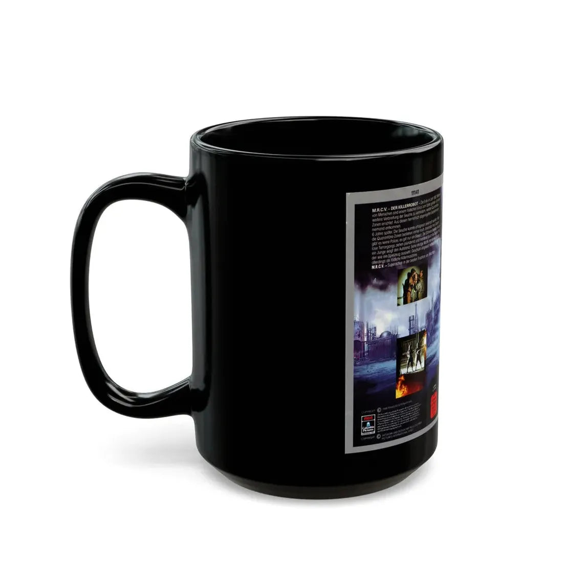 MRCV DER KILLERROBOT (VHS COVER) - Black Coffee Mug - Go Mug Yourself