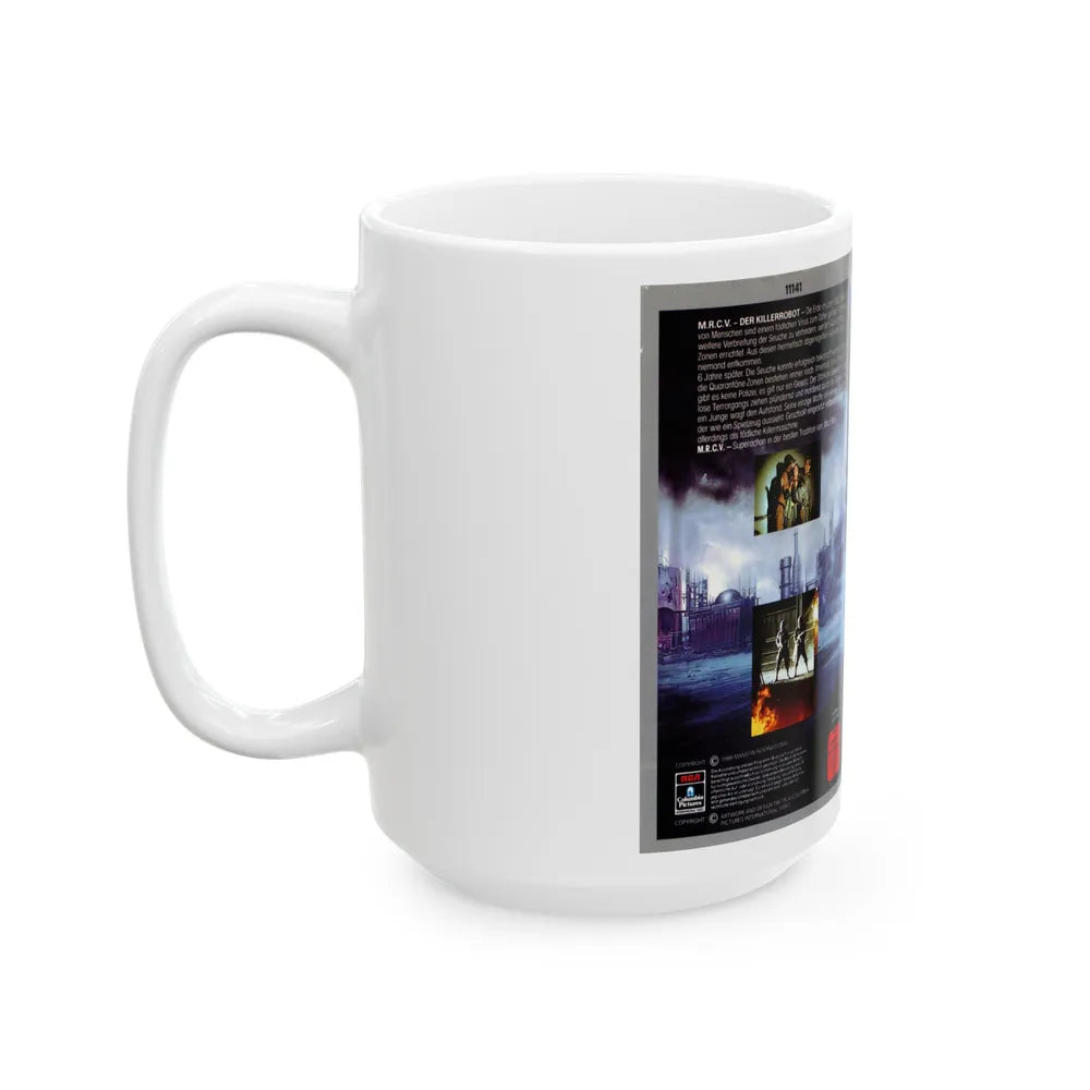 MRCV DER KILLERROBOT (VHS COVER) - White Coffee Mug-Go Mug Yourself