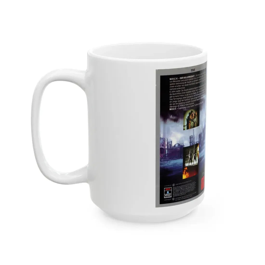 MRCV DER KILLERROBOT (VHS COVER) - White Coffee Mug - Go Mug Yourself