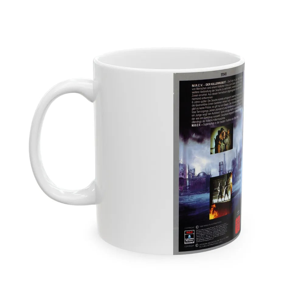 MRCV DER KILLERROBOT (VHS COVER) - White Coffee Mug-Go Mug Yourself