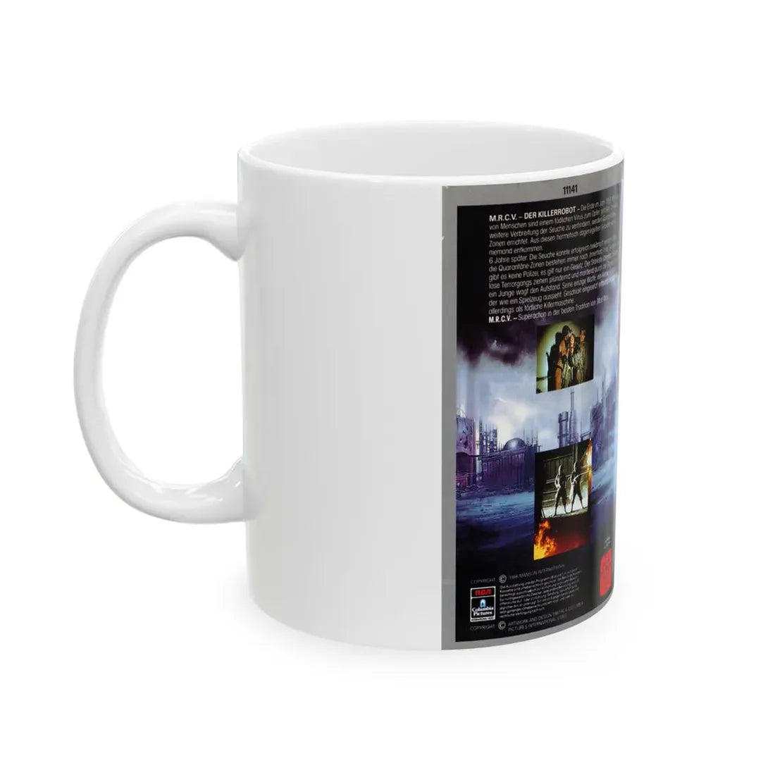 MRCV DER KILLERROBOT (VHS COVER) - White Coffee Mug - Go Mug Yourself