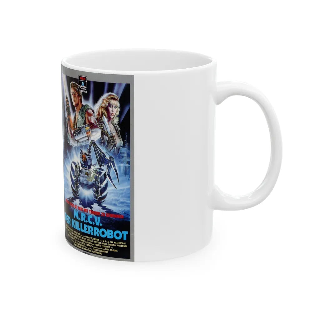 MRCV DER KILLERROBOT (VHS COVER) - White Coffee Mug-Go Mug Yourself