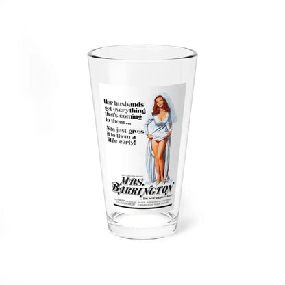MRS. BARRINGTON 1974 Movie Poster - Pint Glass 16oz 16oz - Go Mug Yourself