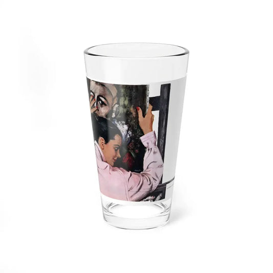 Mrs Brewster's One-Man Show, Cosmopolitan, March 1951 (Magazine Illustration) Pint Glass 16oz 16oz - Go Mug Yourself