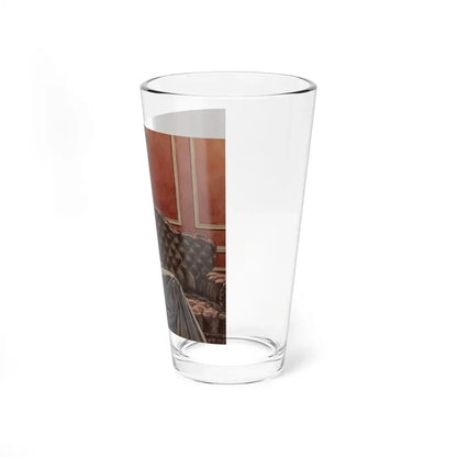 Mrs. Brookfield Van Rensselaer, Camel Cigarette advertisement, 1935 (Magazine Illustration) Pint Glass 16oz - Go Mug Yourself